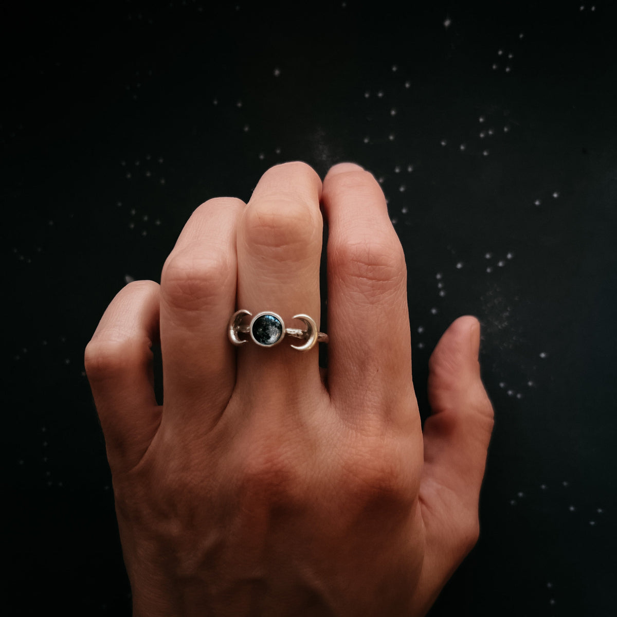 My Moon Custom Ring With 2 Crescents