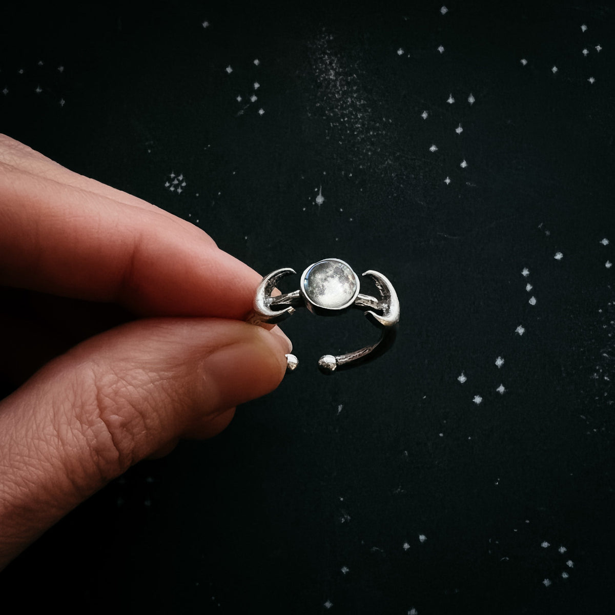 My Moon Custom Ring With 2 Crescents