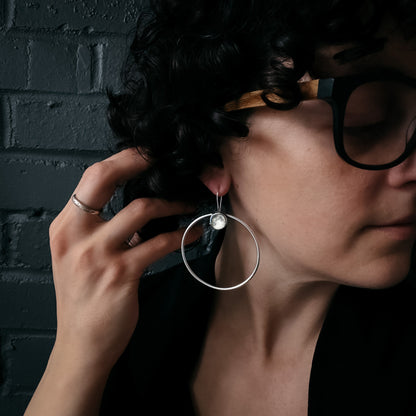 CLEARANCE My Moon Large Hoop Earrings