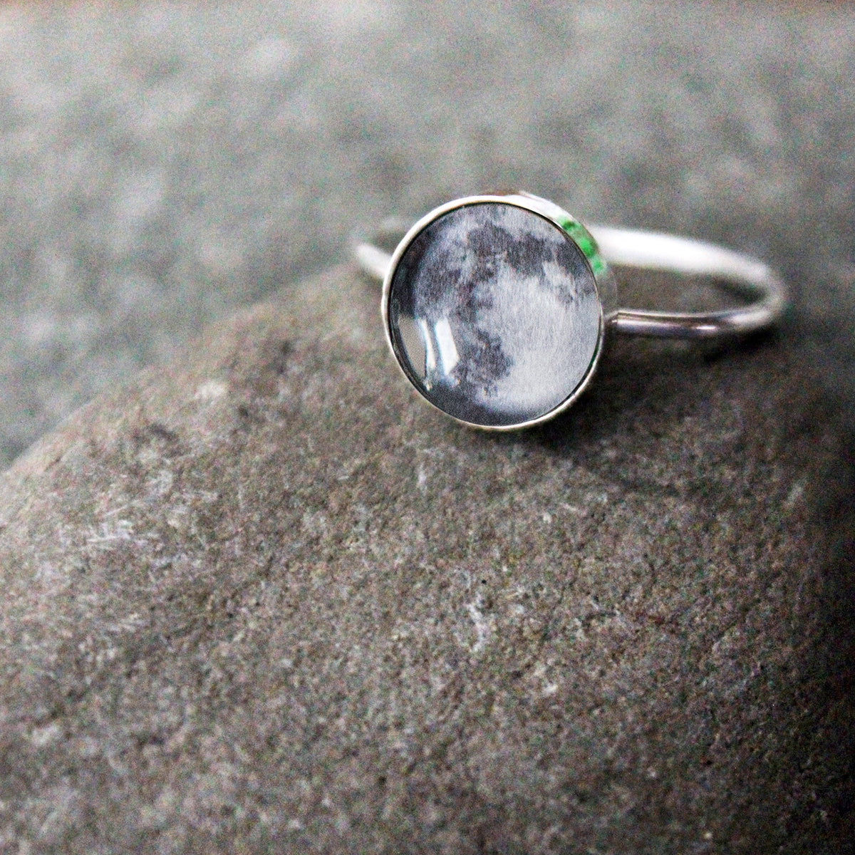 Custom My Moon Sterling Silver Ring
