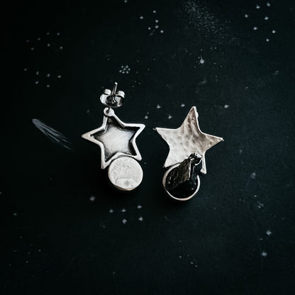 CLEARANCE Star Shaped Meteorite Stud Earrings