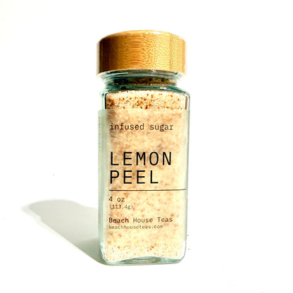 Lemon Peel Infused Artisan Culinary Sugar