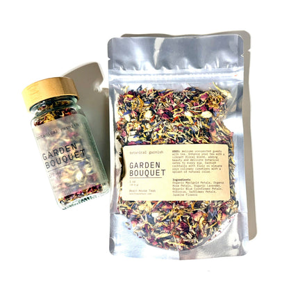 Garden Bouquet Botanical Garnish | Organic Floral Tea & Cocktail Garnish