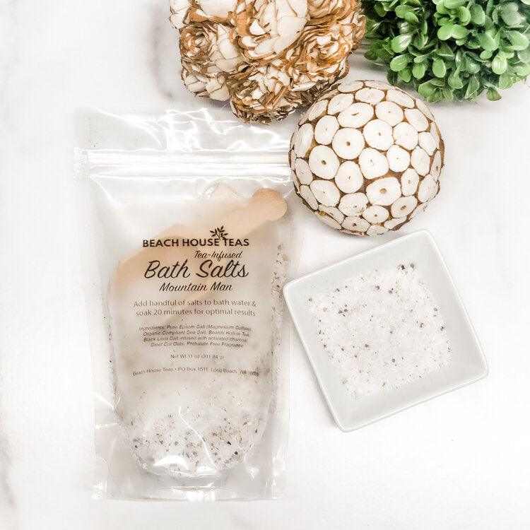 Mountain Man Tea-Infused Bath Salts for Men