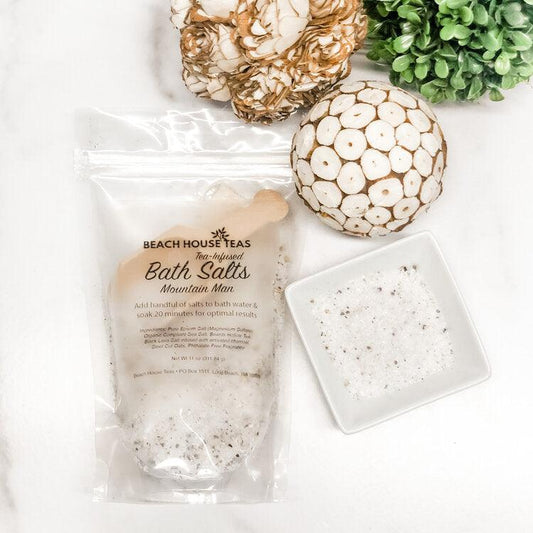 Mountain Man Tea-Infused Bath Salts for Men