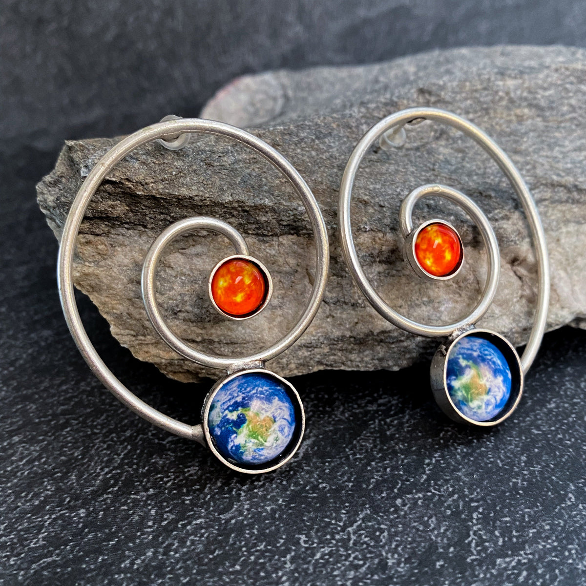 Earth's Orbit Earrings