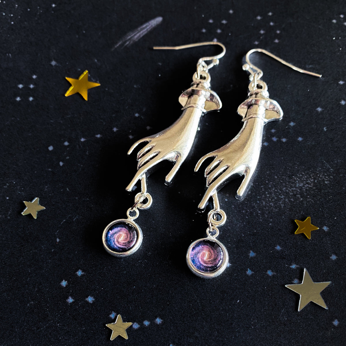 Hands of Creation Galaxy Earrings