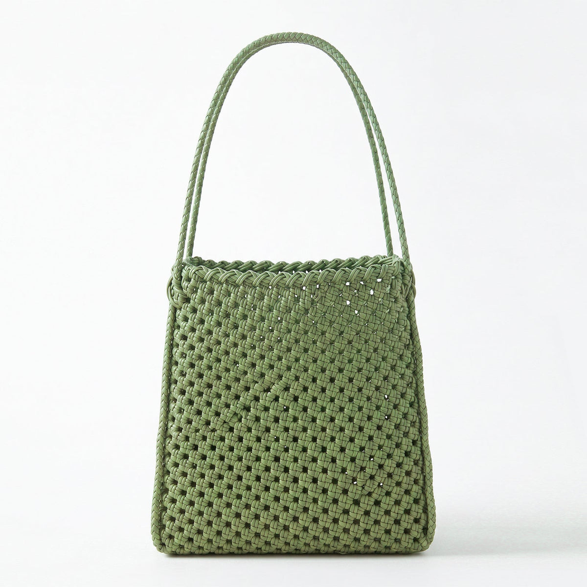 Julian Recycled Market Tote Bag in Sage Green