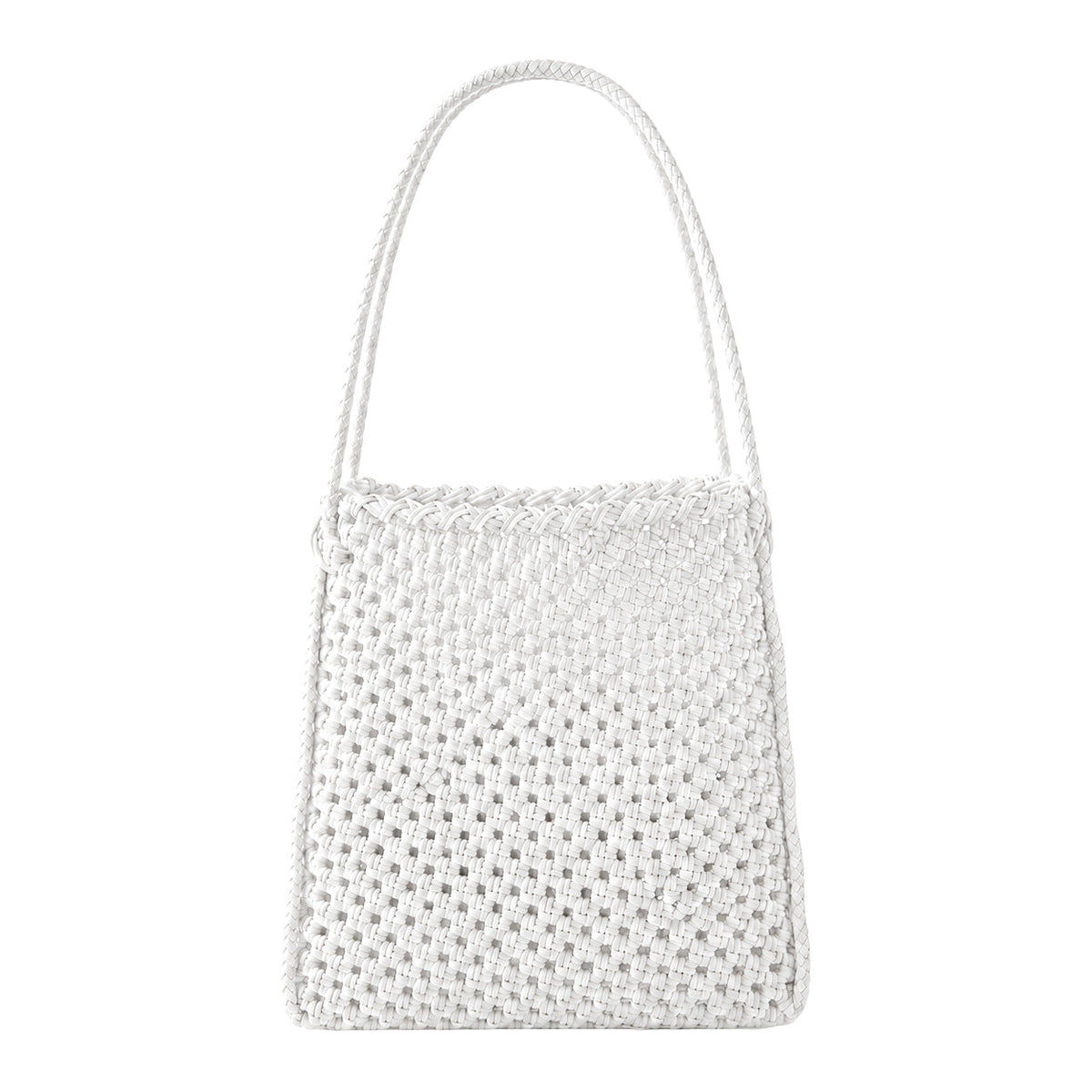 Julian Recycled Market Tote Bag in White