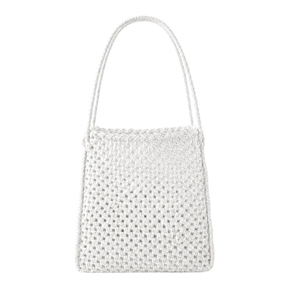 Julian Recycled Market Tote Bag in White