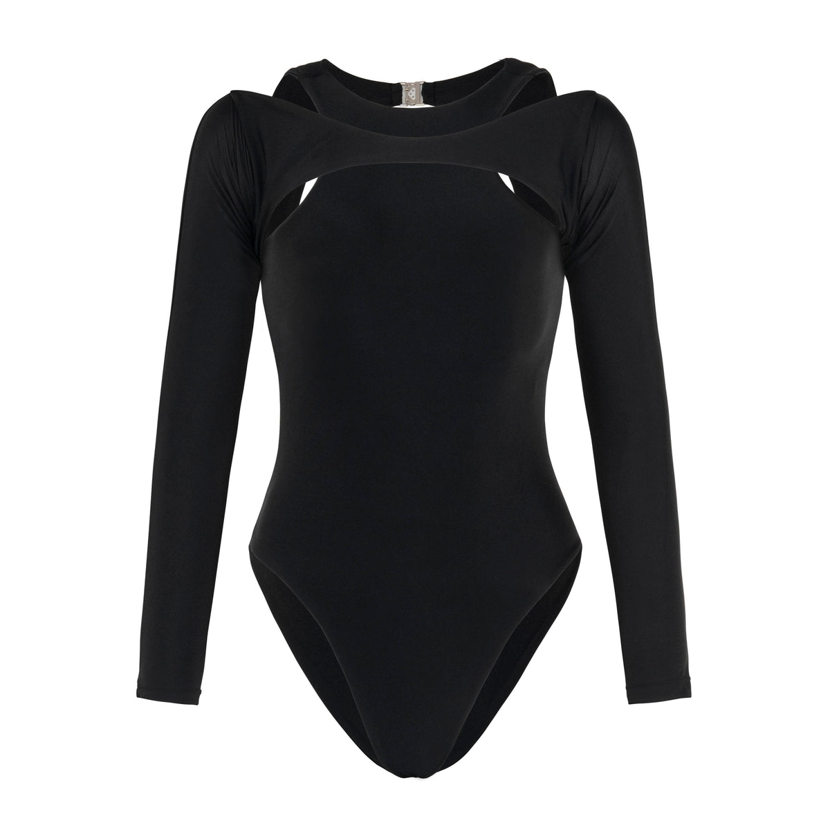The Jupiter Open-Back Recycled Two-Piece Swimsuit in Black
