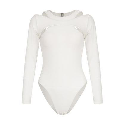 The Jupiter Open-Back Recycled Two-Piece Swimsuit in White
