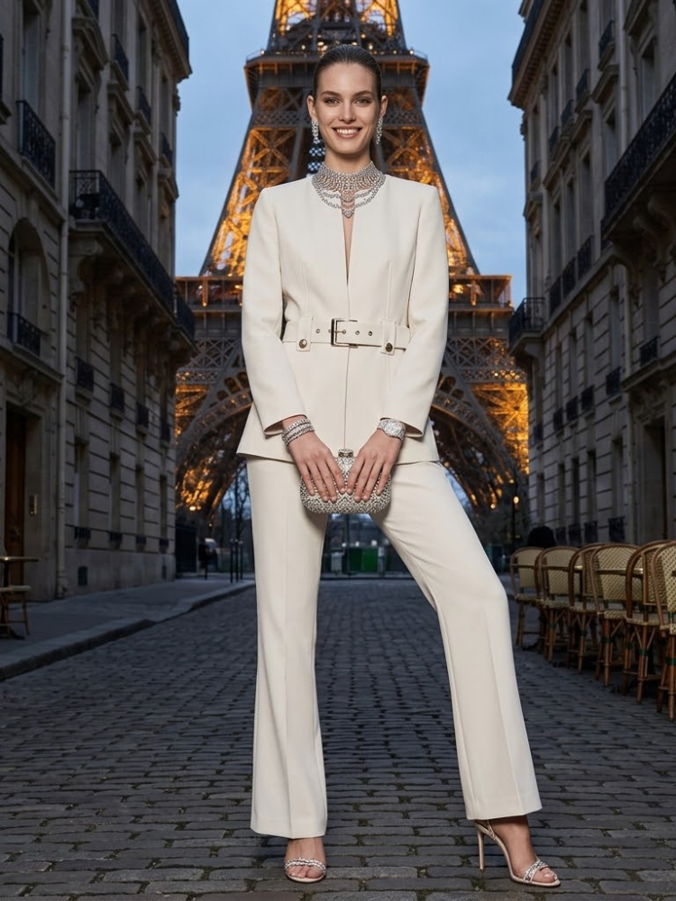 Jacket & Pants Set Women's AVENUE VICTOR HUGO New Collection PARIS LE MARAIS BYMANYC ® New York