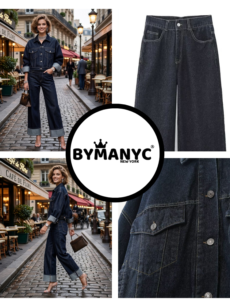 Jacket & Pants Set Women's RUE DE RIVOLI New Collection PARIS LE MARAIS BYMANYC ® New York