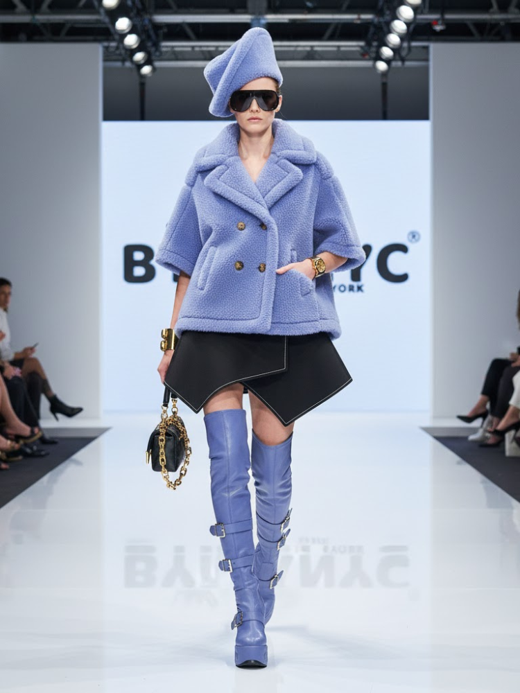 Jacket Purple Women SOHO NYFW Collection BYMANYC ® New York