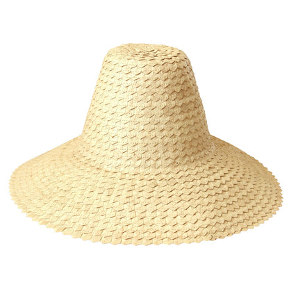 The Kemala Palm Straw Hat in Beige