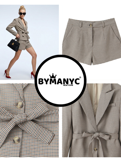 LEXINGTON Plaid Jacket & Shorts Set Prêt-À-Porter BYMANYC ® New York