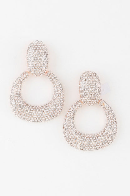 LINCOLN CENTER Bejeweled Hoop Drop Earrings: NYFW BYMANYC ® New York
