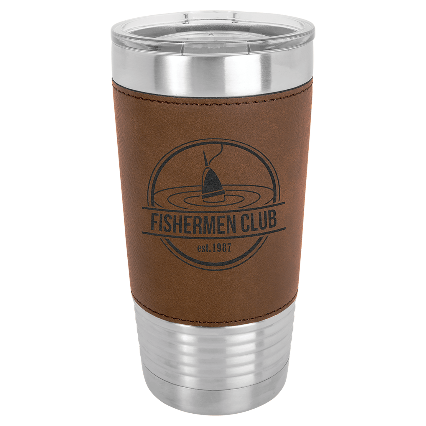 Polar Camel 20 Oz. Leatherette Grip Tumbler With Standard Lid