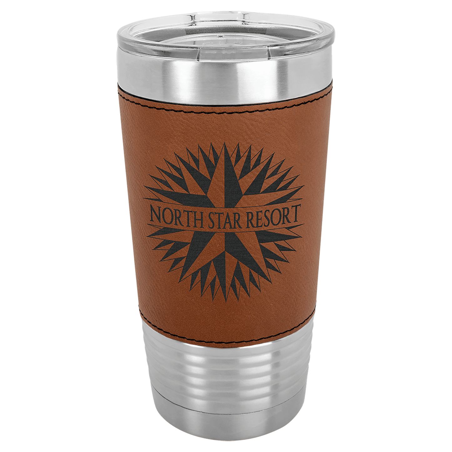 Polar Camel 20 Oz. Leatherette Grip Tumbler With Standard Lid