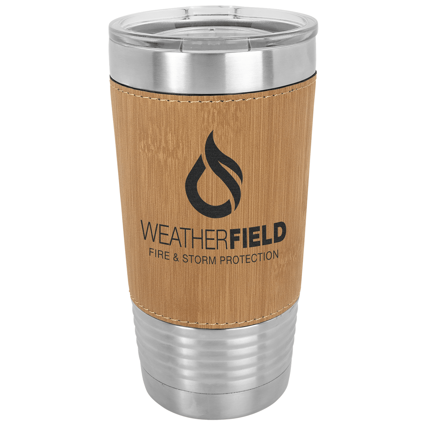 Polar Camel 20 Oz. Leatherette Grip Tumbler With Standard Lid