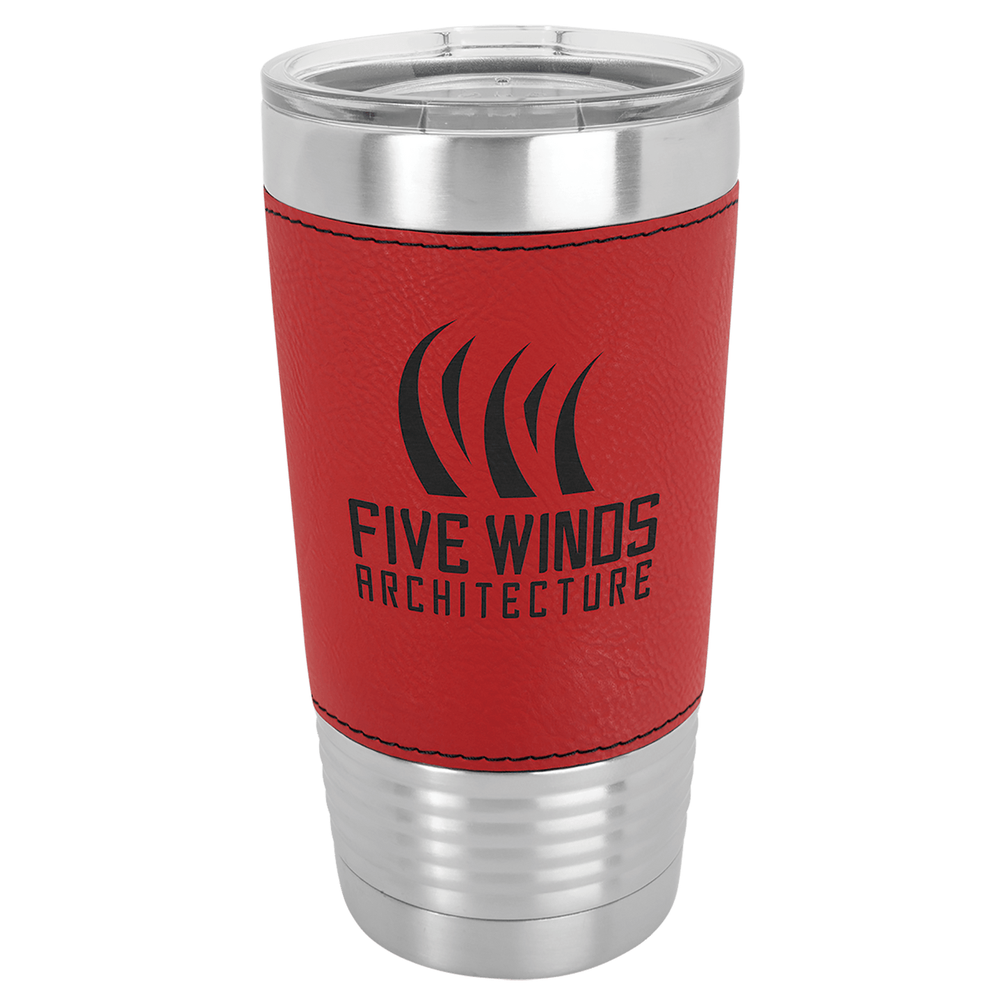 Polar Camel 20 Oz. Leatherette Grip Tumbler With Standard Lid