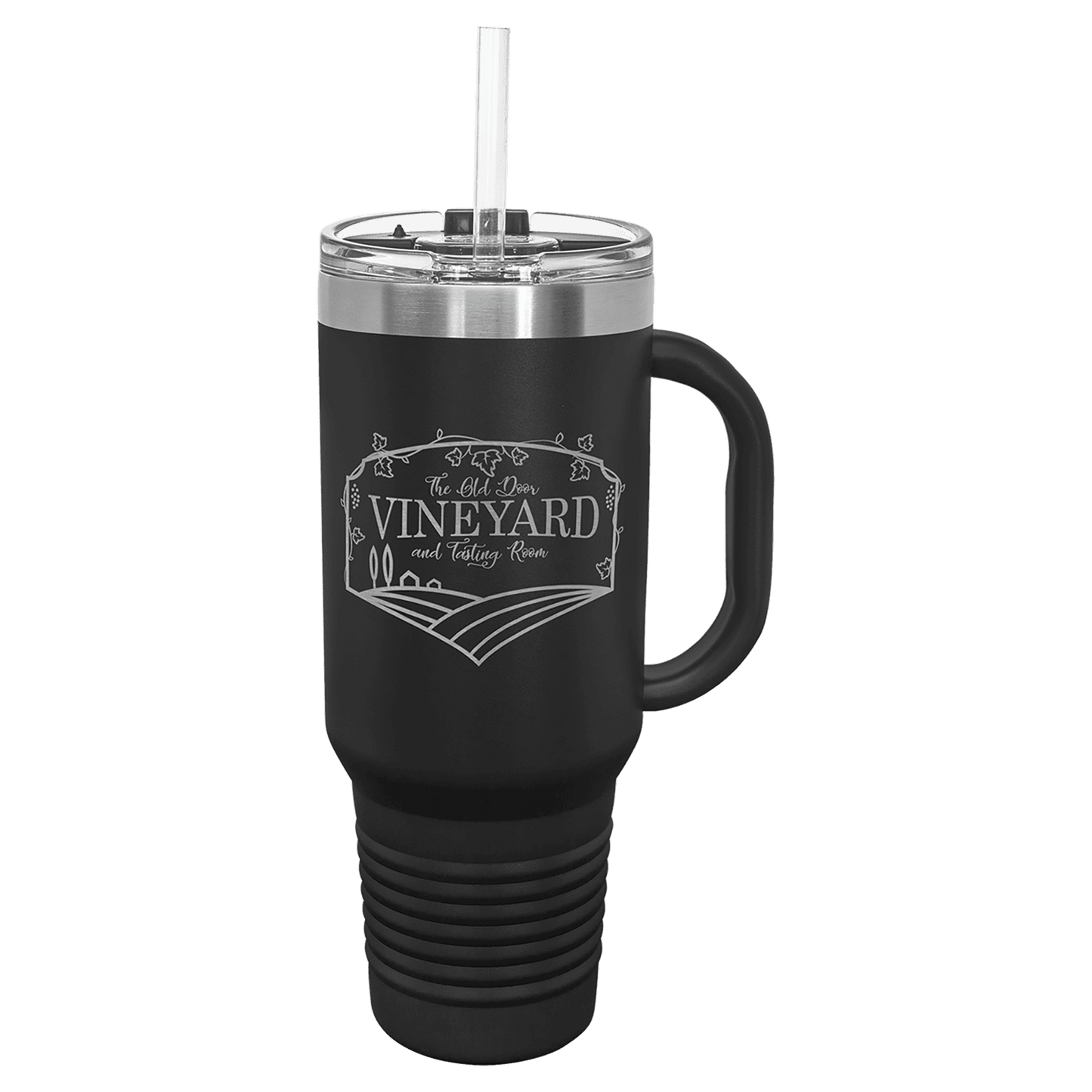 Polar Camel 40 Oz. Travel Mug With Handle & Straw