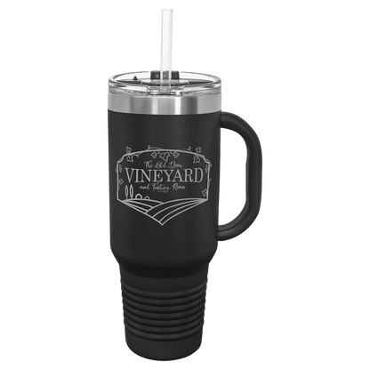 Polar Camel 40 Oz. Travel Mug With Handle & Straw