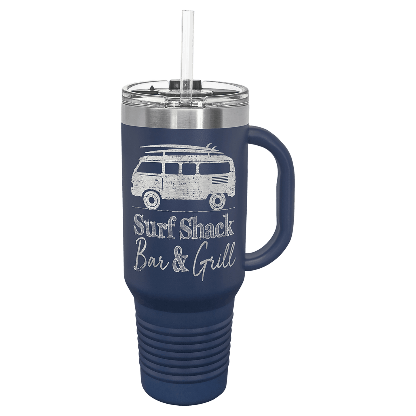 Polar Camel 40 Oz. Travel Mug With Handle & Straw