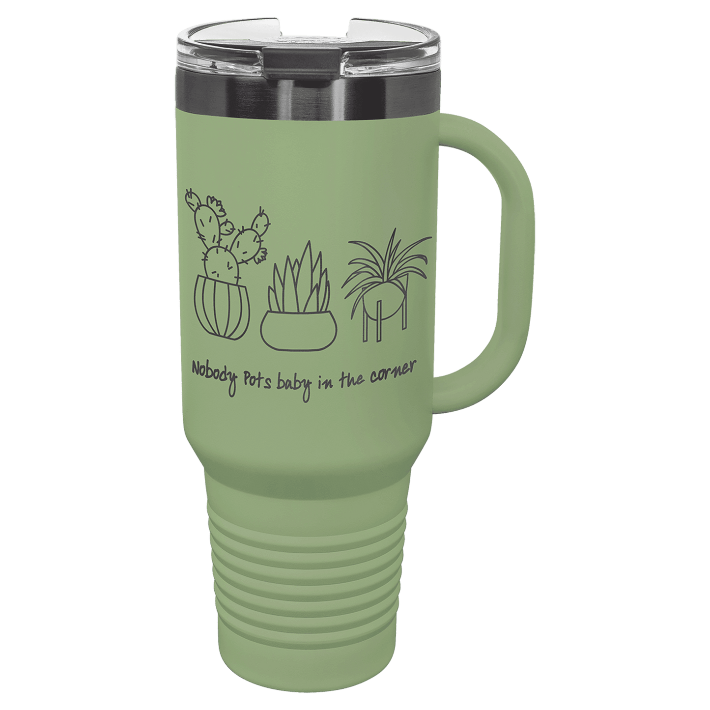Polar Camel 40 Oz. Travel Mug With Handle & Straw