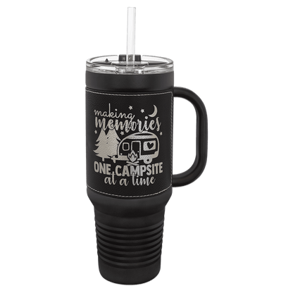 Polar Camel 40 Oz. Travel Mug With Handle & Straw