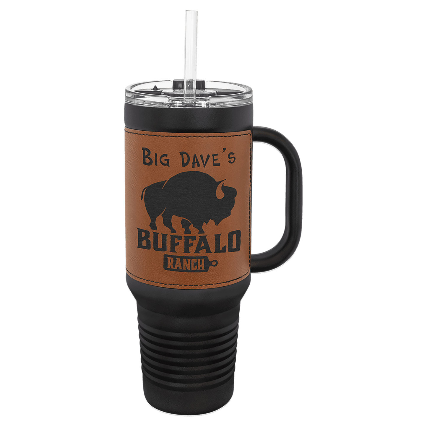 Polar Camel 40 Oz. Travel Mug With Handle & Straw