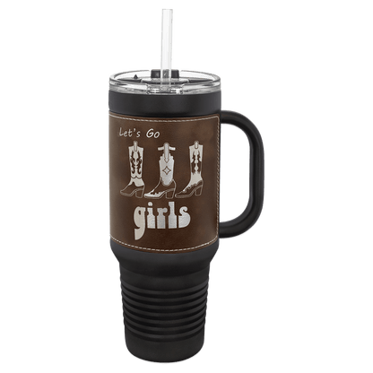 Polar Camel 40 Oz. Travel Mug With Handle & Straw