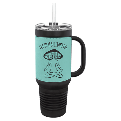 Polar Camel 40 Oz. Travel Mug With Handle & Straw