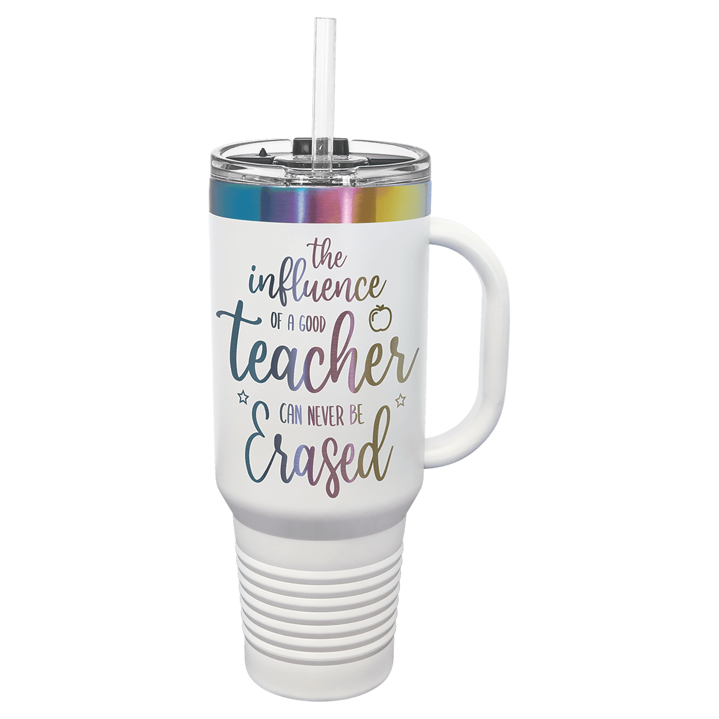 Polar Camel 40 Oz. Travel Mug With Handle & Straw