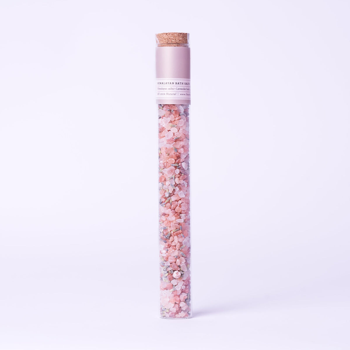 Natural Bath Salts Gift Set – 8 Glass Tubes