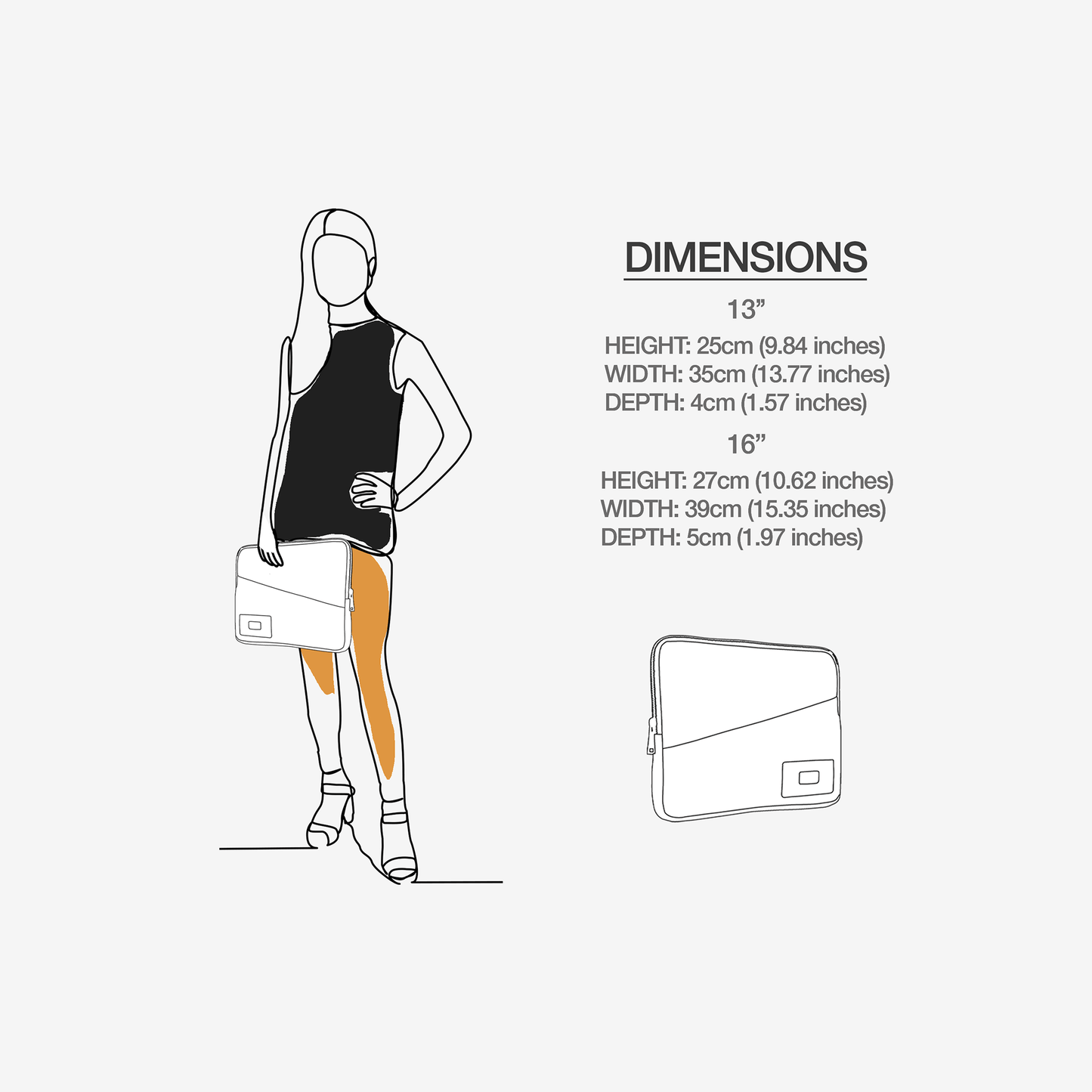 Luxury Laptop Bag BYMANYC ® New York | Eco-Friendly, Handmade for 13" & 16"