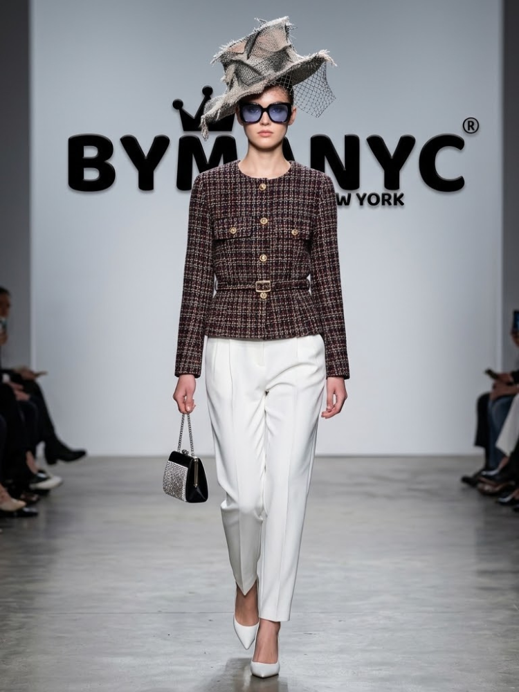 Women's Dark Espresso Cropped Jacket BYMANYC ® New York CONTEMPORARY VIBRANT MODERN FASHION - New Collection