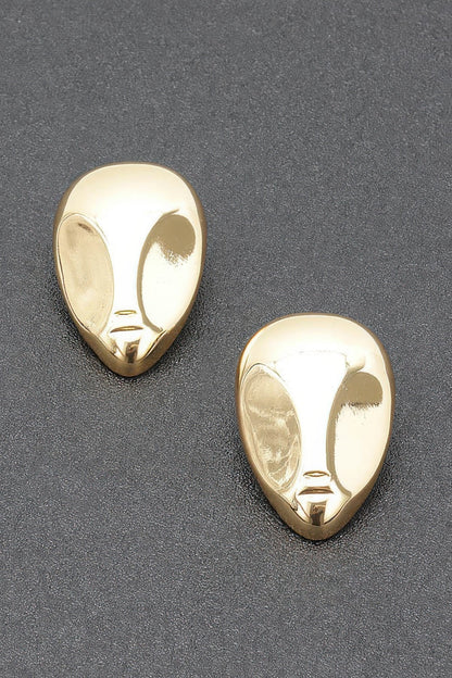 MADISON Gold Plated Metal Earrings: NYFW BYMANYC ® New York