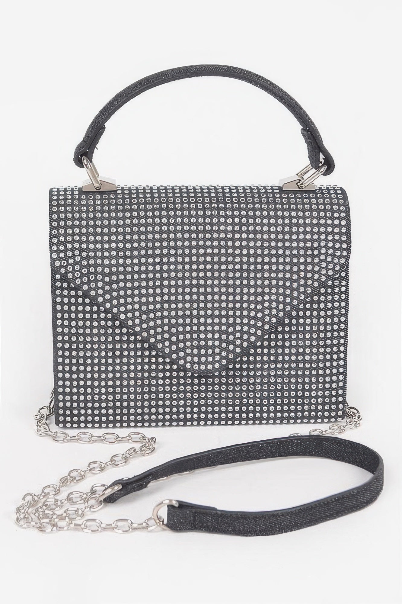 MEATPACKING Hot Fix Stone Denim Top Handle Bag: BYMANYC ® New York