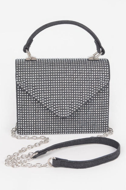 MEATPACKING Hot Fix Stone Denim Top Handle Bag: BYMANYC ® New York