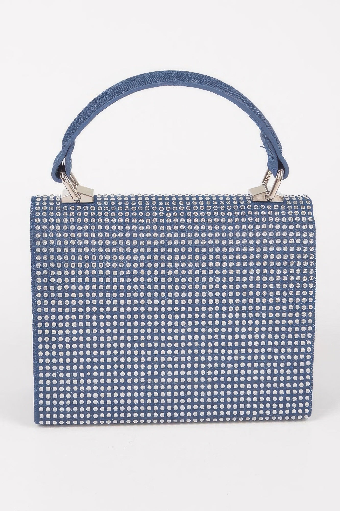 MEATPACKING Hot Fix Stone Denim Top Handle Bag: BYMANYC ® New York