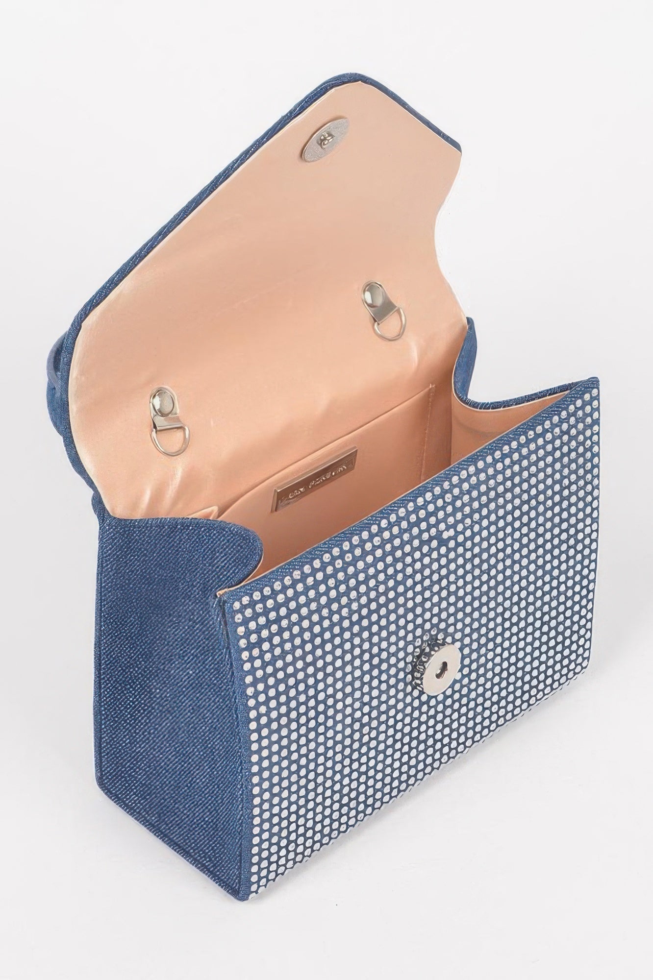 MEATPACKING Hot Fix Stone Denim Top Handle Bag: BYMANYC ® New York