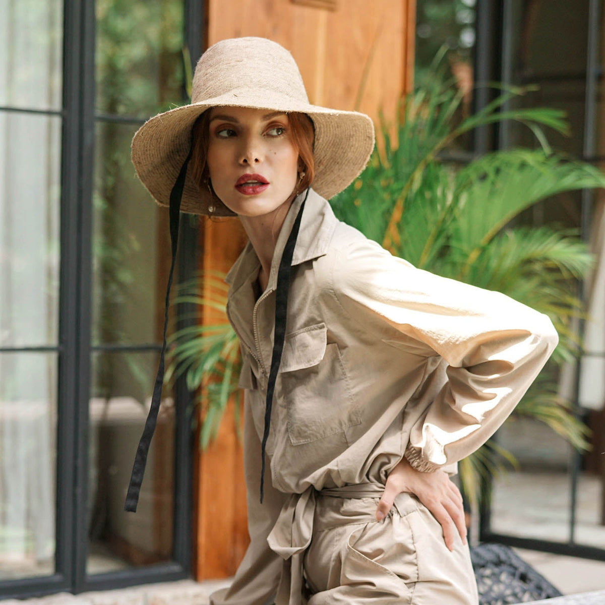 The Meg Jute Straw Hat in Beige