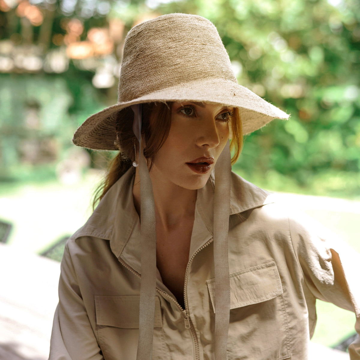 The Meg Jute Straw Hat in Beige