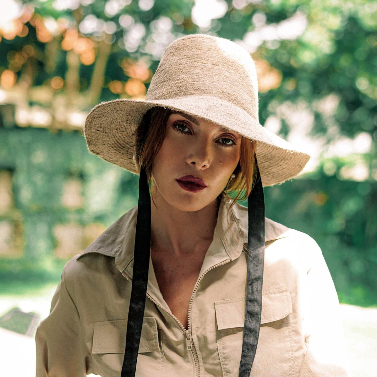The Meg Jute Straw Hat in Beige
