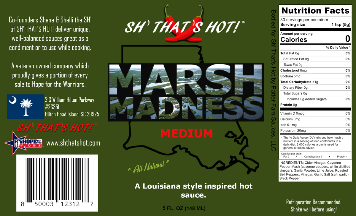 Marsh Madness (Medium) Hot Sauce