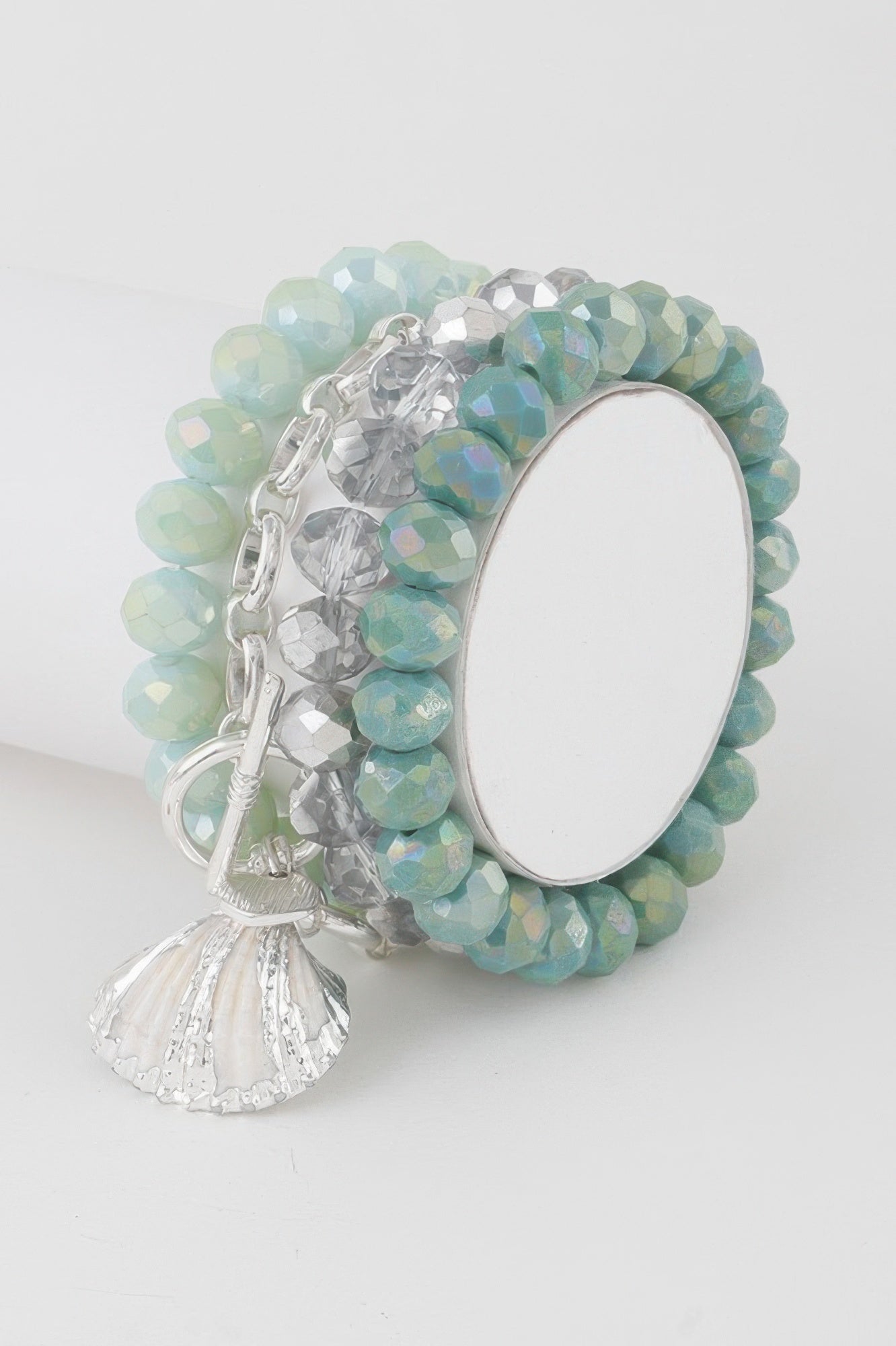 MONTAUK Seashell Crystal Bracelet | Coastal Luxe BYMANYC ® New York