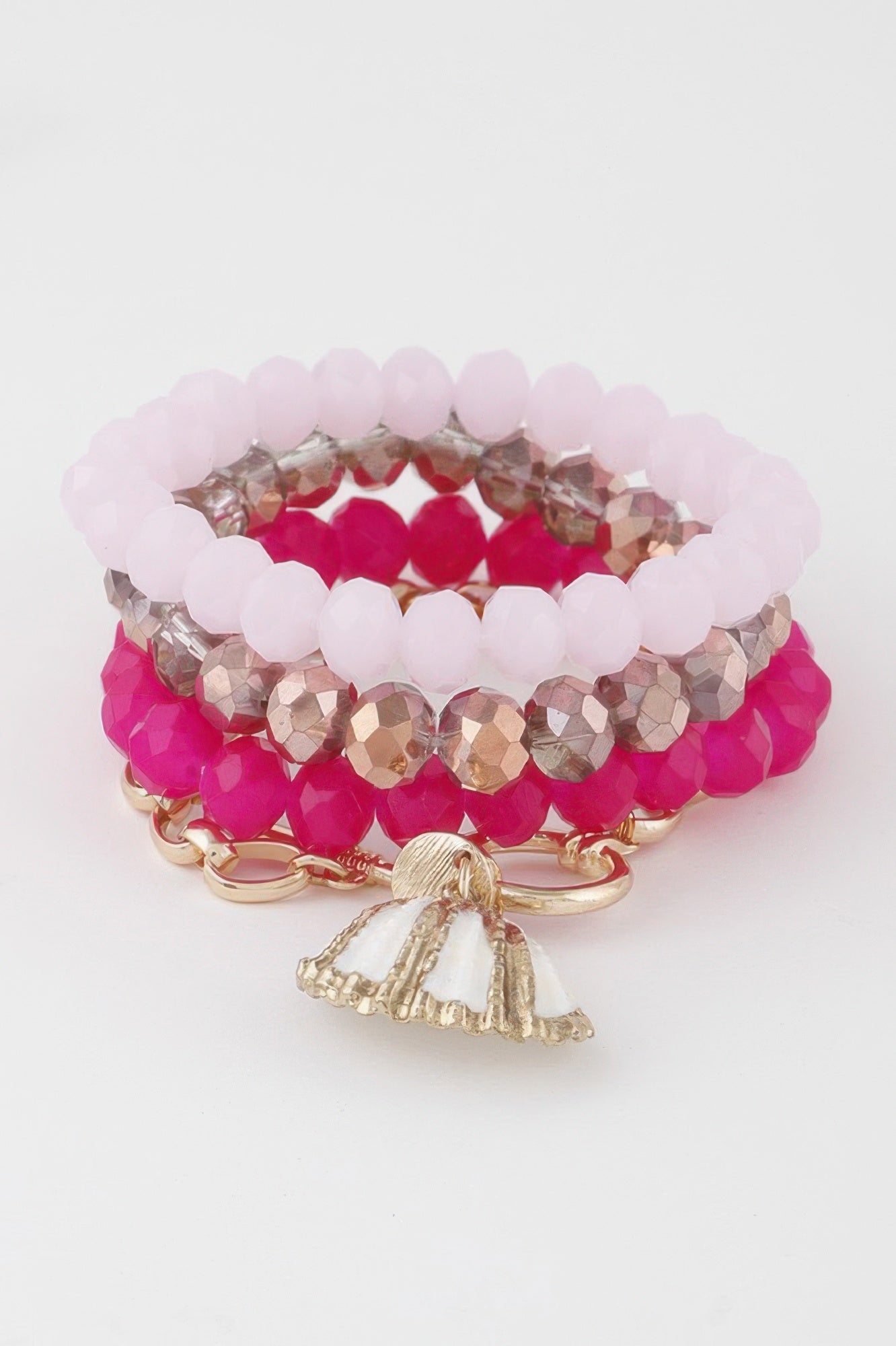 MONTAUK Seashell Crystal Bracelet | Coastal Luxe BYMANYC ® New York