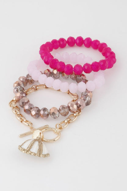 MONTAUK Seashell Crystal Bracelet | Coastal Luxe BYMANYC ® New York